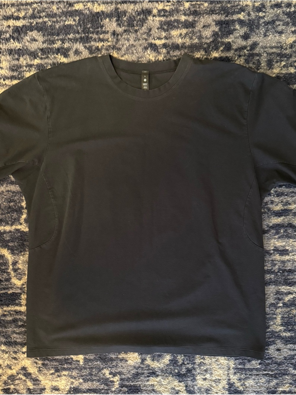 Lululemon Black Crew Neck Short Sleeve Tee